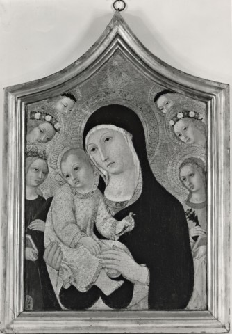 The Metropolitan Museum of Art — Sano di Pietro. Madonna and Child with SS. Catherine and Dorothy and angels — insieme